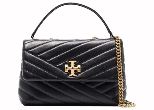 Tory Burch Kira Chevron Small Convertible Shoulder Bag Black