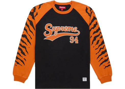 Supreme Tiger Raglan L/S Top Black