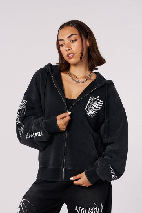 5138 - AOT© x YLA Zip-Up Hoodies