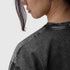 1102. Distressed Relaxed Tee - Black