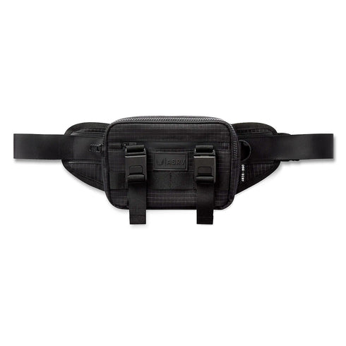 0197. Small Crossbody Bag - Black "Grid"