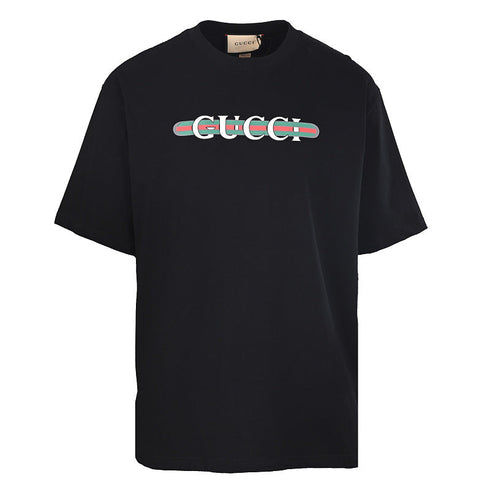 Gucci Classic Web Stripe Print T-Shirt