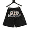 Gucci × Balenciaga 2023 Fall/Spring Collaboration Series: Logo-Print Colorful Hand-Painted Shorts