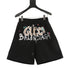 Gucci × Balenciaga 2023 Fall/Spring Collaboration Series: Logo-Print Colorful Hand-Painted Shorts
