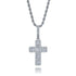 Diamond Baguette Cross Necklace