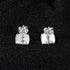 Squared Up 925 Sterling Silver Moissanite Stud Earrings