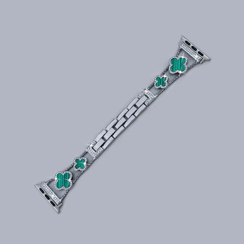 Iced Out Clover Apple Watch Band