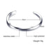 Twisted Unisize Men's Minimalist Bangle