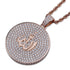 Iced Out Round Allah Necklace