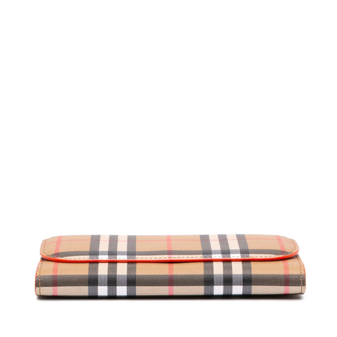 Elmore Zip Wallet Vintage Check Canvas