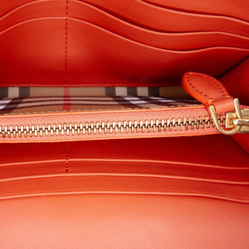 Elmore Zip Wallet Vintage Check Canvas
