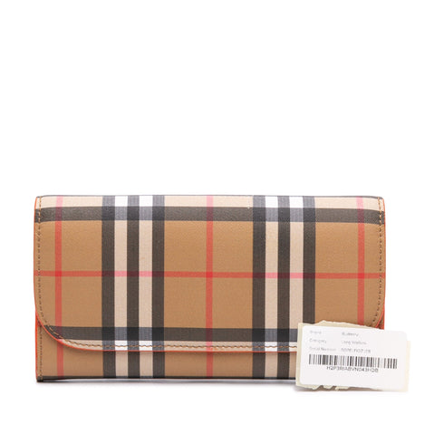 Elmore Zip Wallet Vintage Check Canvas