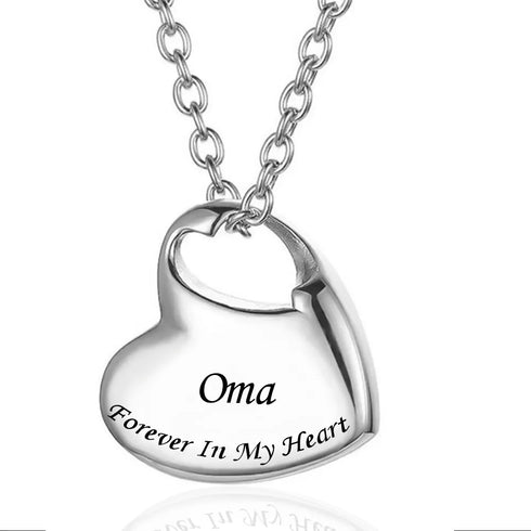 Heart Keepsake Urn Necklace