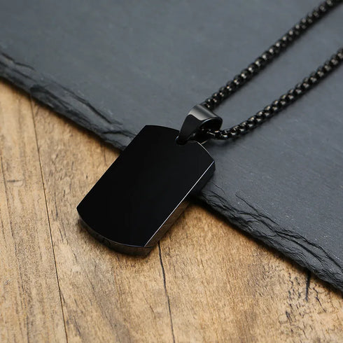 Dog Tag Container Urn Necklace