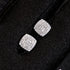 Squared Up 925 Sterling Silver Moissanite Stud Earrings