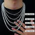 VVS Jewelry Moissanite Tennis Chain | 14K Gold & 925 Sterling Silver | Sparkling Luxury for Men & Women