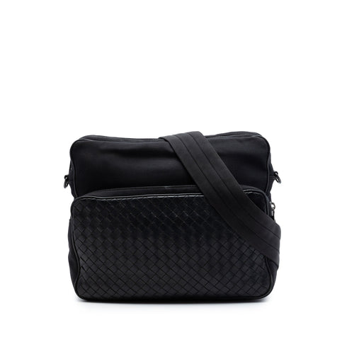 Front Pocket Messenger Bag Intrecciato Nappa Medium