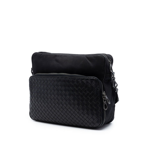 Front Pocket Messenger Bag Intrecciato Nappa Medium