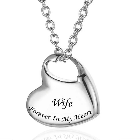 Heart Keepsake Urn Necklace