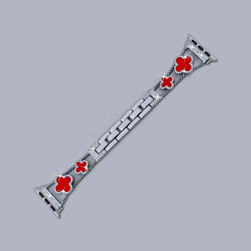Iced Out Clover Apple Watch Band
