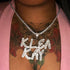 Baguette Bling Custom Letter Necklace