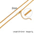 2mm Classic Men's Minimal Box Cuban Chain