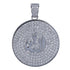 Iced Out Round Allah Necklace