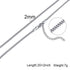 2mm Classic Men's Minimal Box Cuban Chain