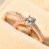 Double Band 925 Sterling Silver Rose Gold Travel Ring