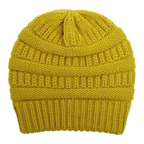 Winter Knit Satin Lined Beanies