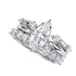 7CT D Color Marquise Cut Moissanite Engagement Ring Set