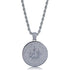 Iced Out Round Allah Necklace