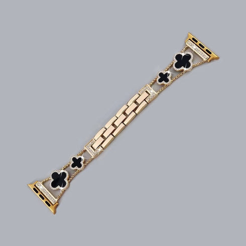Iced Out Clover Apple Watch Band