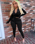 Velvet Hoodie Crop Top Tracksuit