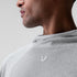 1054. Towel Terry Reversible Hoodie - Heather Grey