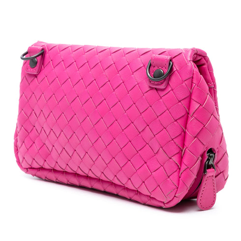 Expandable Chain Crossbody Bag Intrecciato Nappa Small