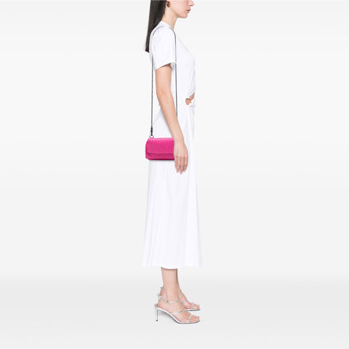 Expandable Chain Crossbody Bag Intrecciato Nappa Small