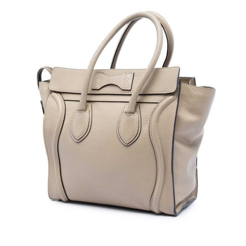Luggage Bag Grainy Leather Micro