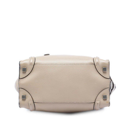 Luggage Bag Grainy Leather Micro