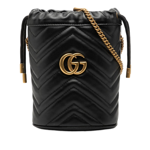 GG Marmont Bucket Bag Matelasse Leather Mini