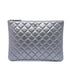 O Case Clutch Quilted Iridescent Lambskin Large