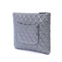 O Case Clutch Quilted Iridescent Lambskin Large