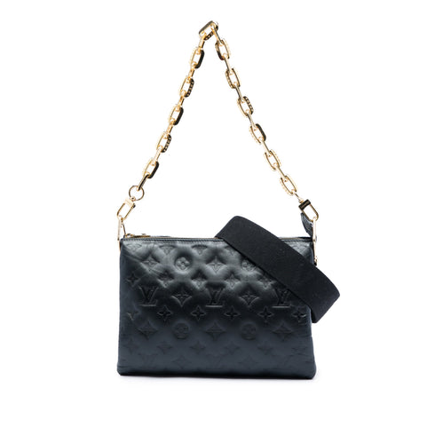 Coussin Bag Monogram Embossed Lambskin PM