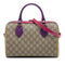 Convertible Boston Bag GG Coated Canvas and Leather Small