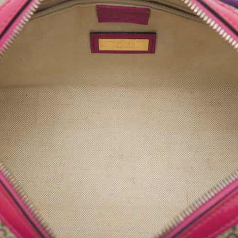 Convertible Boston Bag GG Coated Canvas and Leather Small