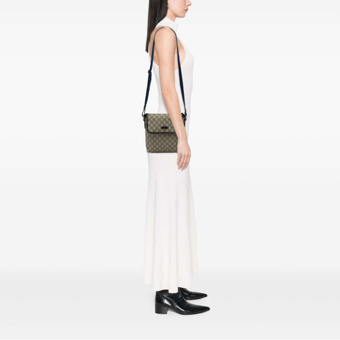 Flap Messenger GG Coated Canvas Small