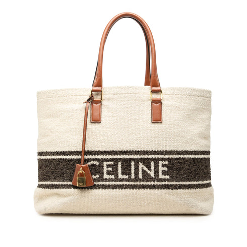Horizontal Cabas Plein Soleil Tote Canvas with Leather
