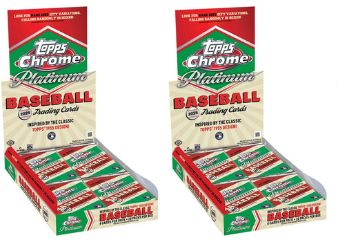 2025 Topps Chrome Platinum Baseball Hobby Box 2x Lot