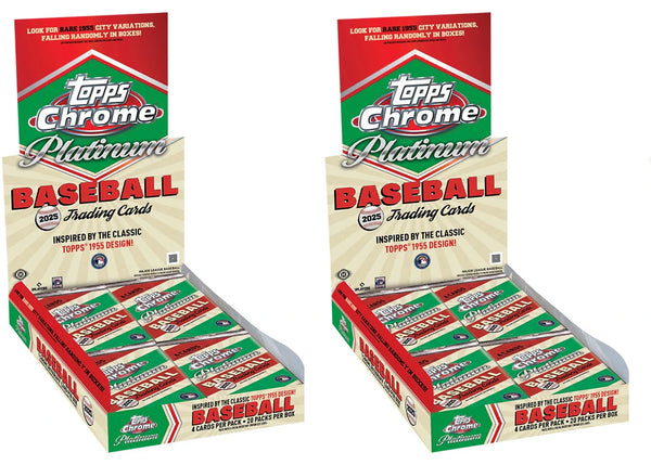 2025 Topps Chrome Platinum Baseball Hobby Box 2x Lot
