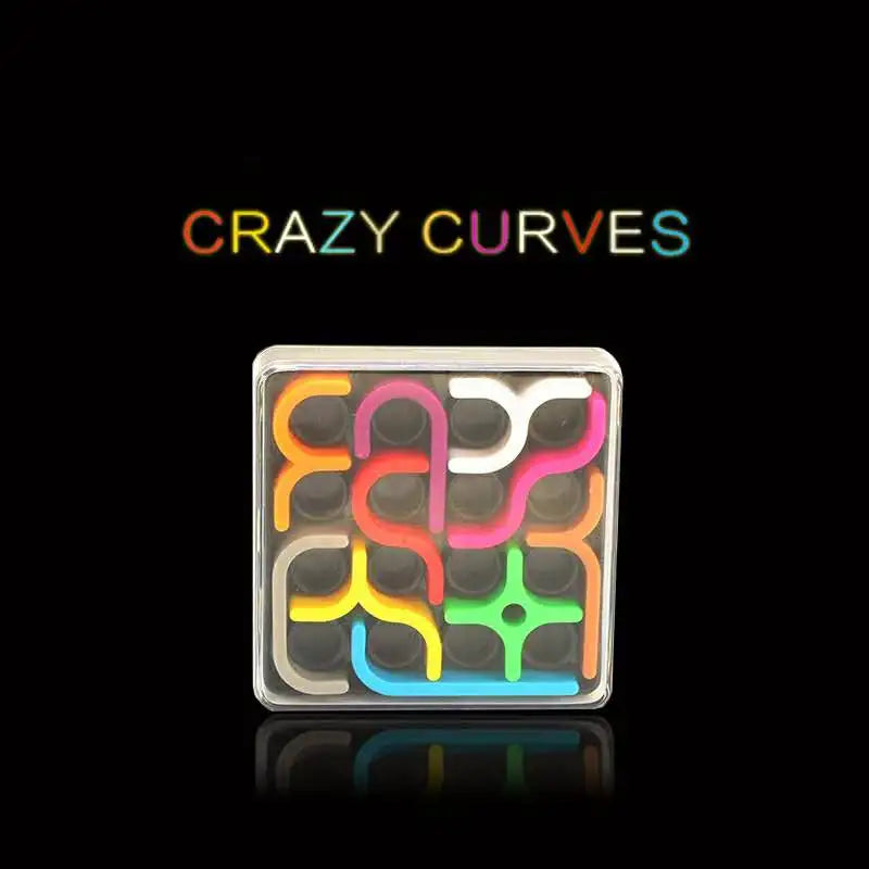 WEIQUEEN Creative 3D Intelligence Puzzle Crazy Curve Sudoku Puzzle Games GeometricMEACAOFG Line Matrix Puzzle Toys For Children Learning Toy Gift